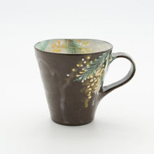 画像をギャラリービューアに読み込む, マグカップ - ミモザ - 黒
