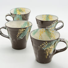 画像をギャラリービューアに読み込む, マグカップ - ミモザ - 黒
