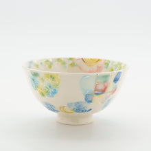画像をギャラリービューアに読み込む, ウサギとフクロウのほっこり茶わん
