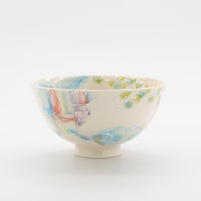 画像をギャラリービューアに読み込む, ウサギとフクロウのほっこり茶わん
