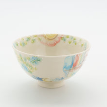 画像をギャラリービューアに読み込む, ウサギとフクロウのほっこり茶わん
