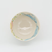 画像をギャラリービューアに読み込む, ウサギとフクロウのほっこり茶わん
