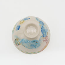 画像をギャラリービューアに読み込む, ウサギとフクロウのほっこり茶わん
