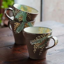 画像をギャラリービューアに読み込む, マグカップ - ミモザ - 黒
