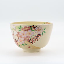画像をギャラリービューアに読み込む, 抹茶椀　きつねと桜
