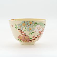 画像をギャラリービューアに読み込む, 抹茶椀　きつねと桜
