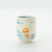 画像をギャラリービューアに読み込む, 湯呑み - 花と人魚
