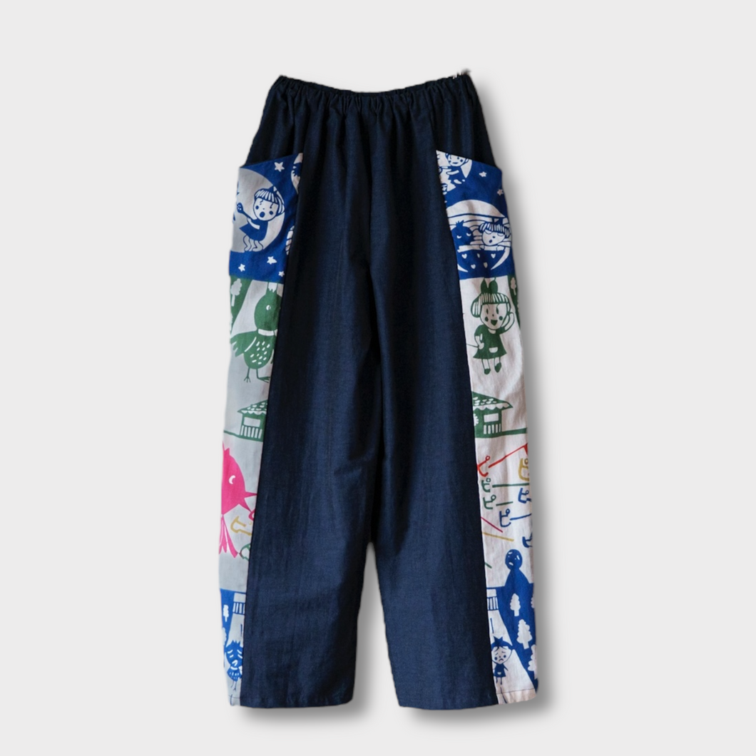 サイドパンツ - ピーちゃん学校に行く・カラフル - size M