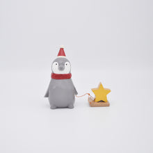 画像をギャラリービューアに読み込む, クリスマスペンギンサンタ – 星
