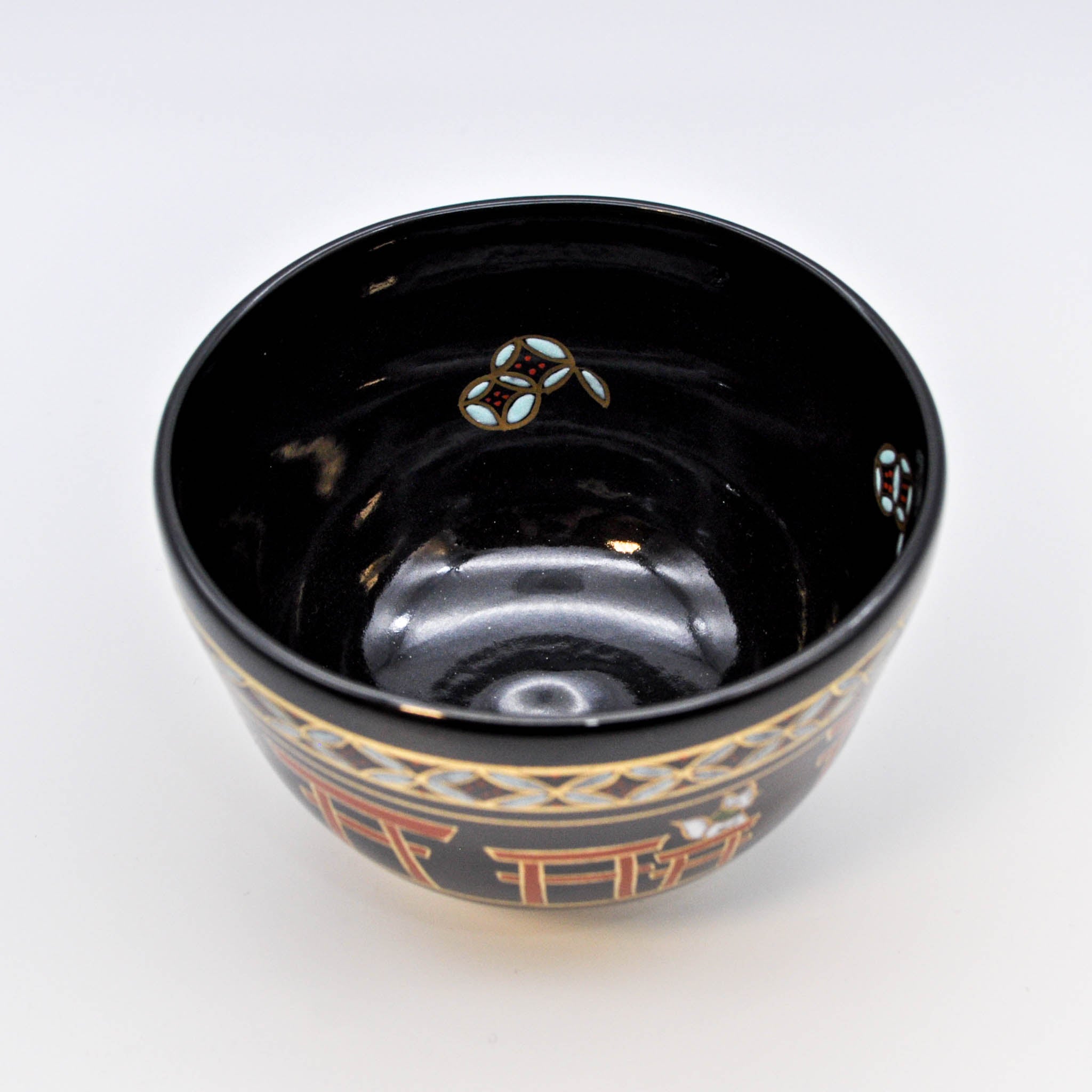 矢板緑　キツネ　お茶碗 矢板緑 キツネ お茶碗