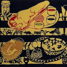 画像をギャラリービューアに読み込む, 手拭い - 色々カレー（黒カレー）

